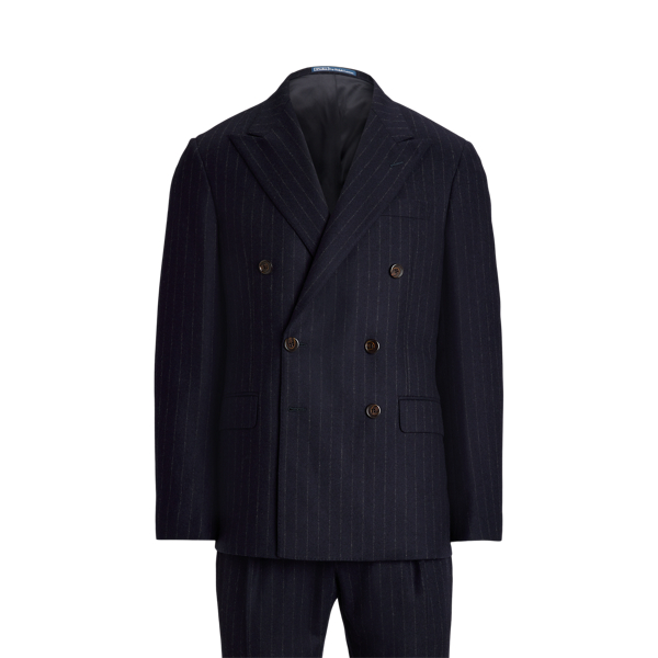 Polo Tailored Chalk-Stripe Flannel Suit