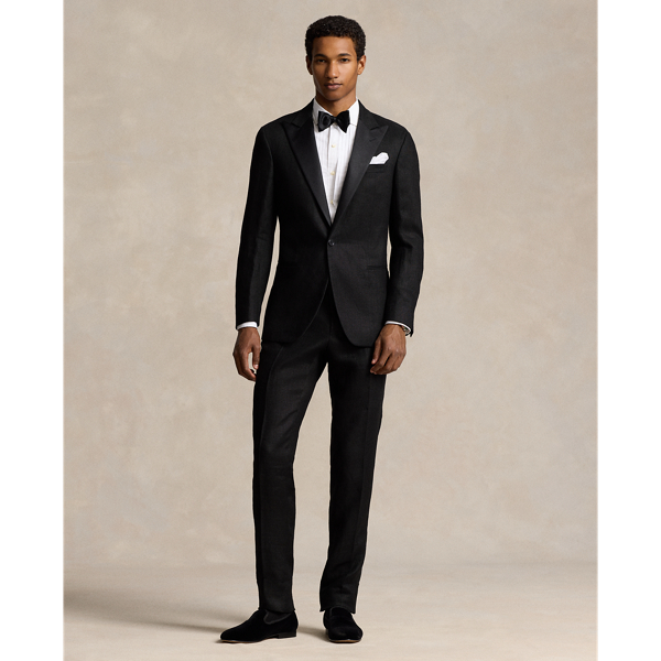 Black Polo Tailored Linen Tuxedo Polo Ralph Lauren 1