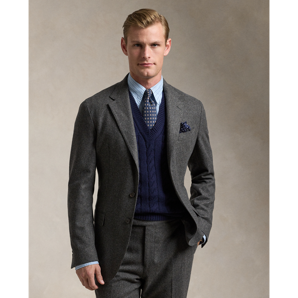 Polo Tailored Wool Flannel Suit Jacket 