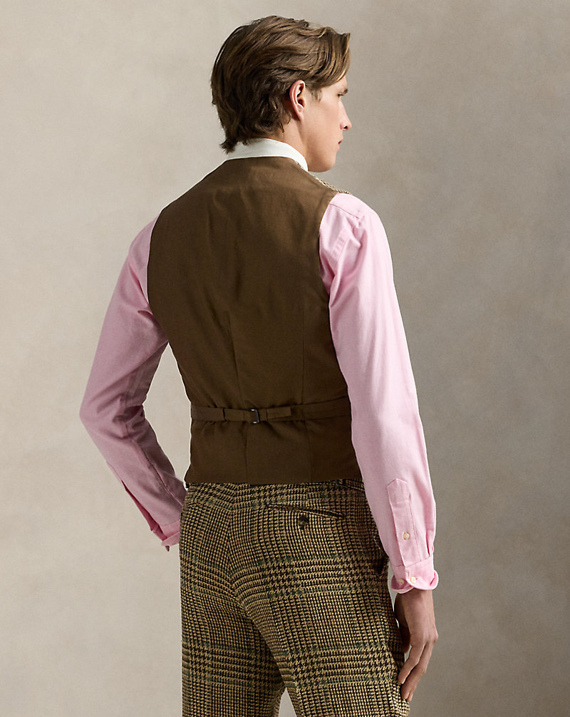 Glen Plaid Linen-Blend Vest Glen Plaid Linen-Blend Vest