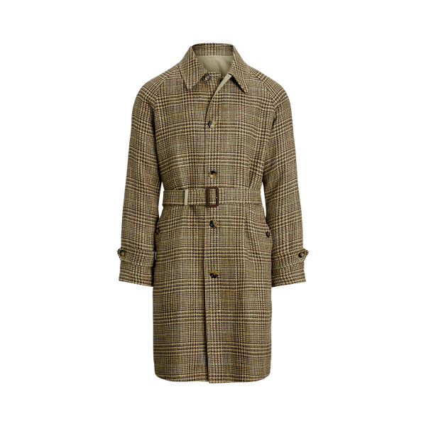 Wool Herringbone Polo Coat