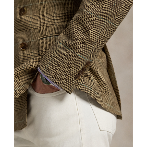 Polo Tailored Glen Plaid Suit Jacket