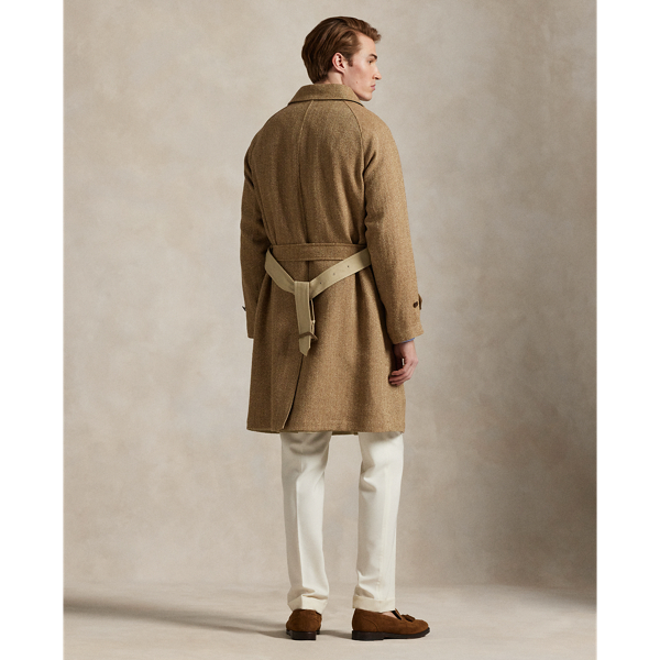 Pardessus réversible popeline-chevrons