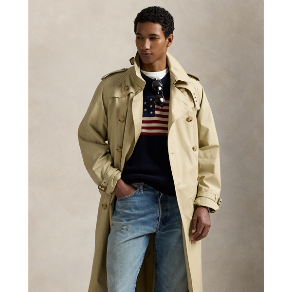 [RALPH LAUREN] スプリングトレンチコート ストレッチ ポプリン トレンチ コート | ラルフ ローレン公式