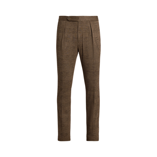 Glen Plaid Jersey Trouser