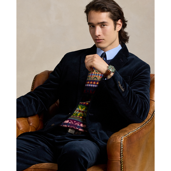 POLO ラルフローレン ネイビー ジャケット コーデュロイ襟 Polo by Ralph Lauren ネイビー コーデュロイ襟 ジャケット