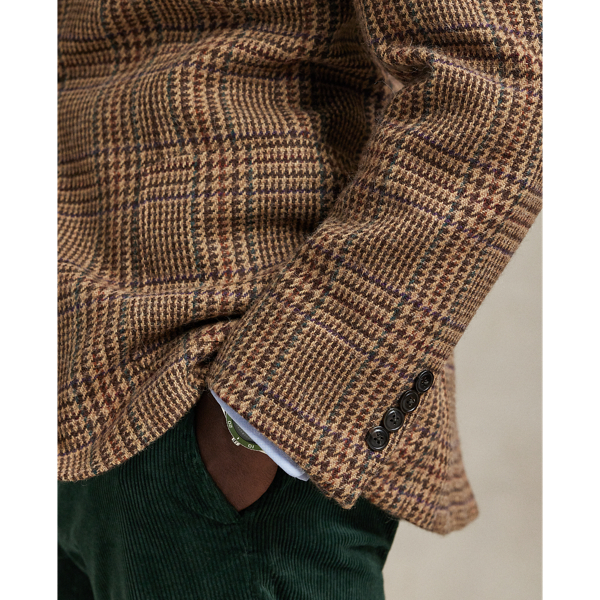 Polo Tailored Glen Plaid Suit Jacket