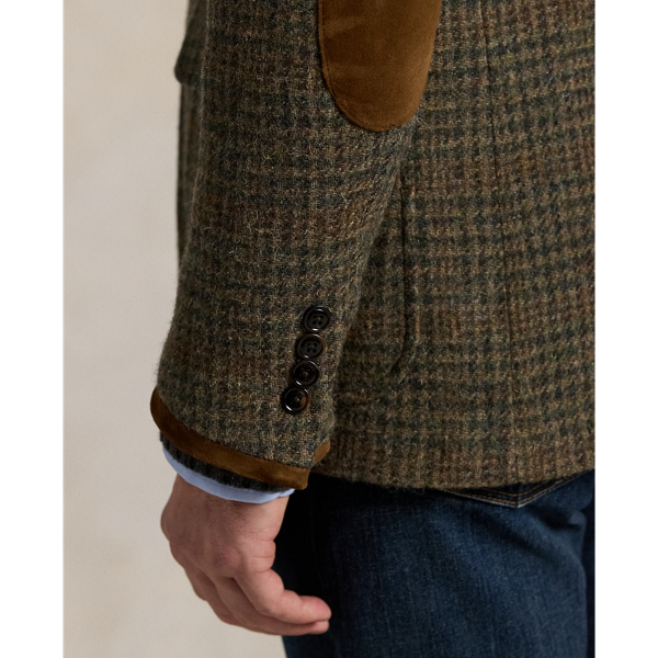 Polo Tailored Plaid Tweed Suit Jacket