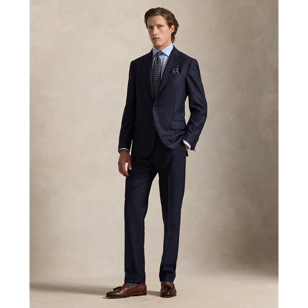 Tailored-Fit Polo-Anzug mit Fischgrat