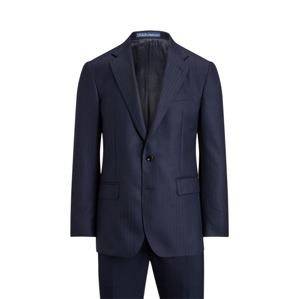 Polo Tailored Herringbone Wool Suit