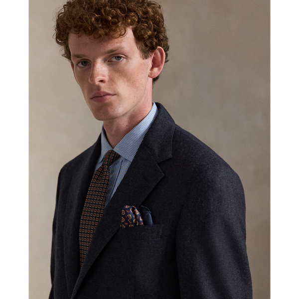 Polo Tailored Plaid Wool-Cashmere Suit
