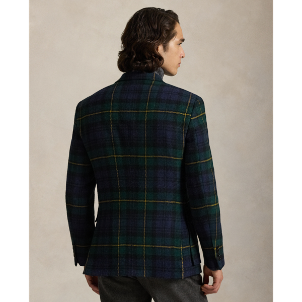 Ralph Lauren wool check Jacket 90’s OLD Vintage 80s Polo Plaid Wool Jacket Ralph Lauren L Center Zip