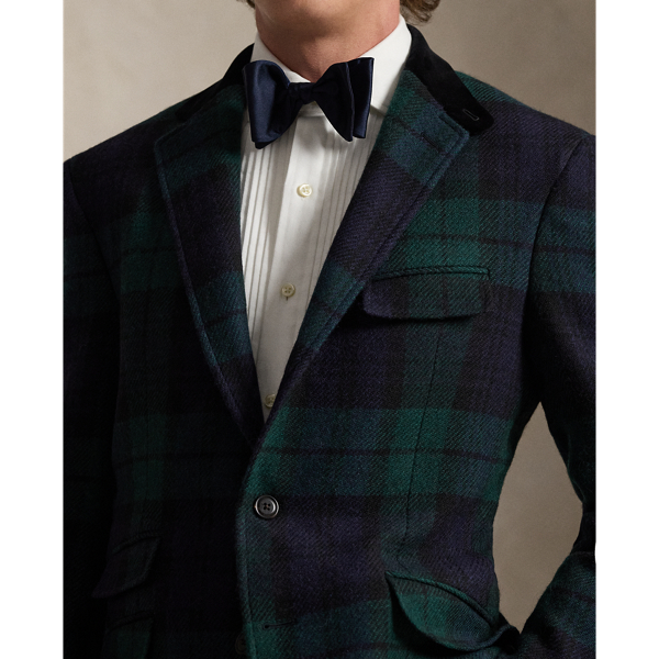 Polo Tailored Plaid Tweed Sport Coat