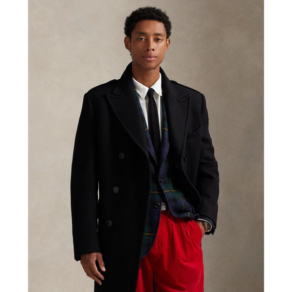 中学受験やお出かけ用に　Ralph Lauren 黒 ウールコート 楽天市場】ウール コート（ブランドラルフローレン）（メンズ