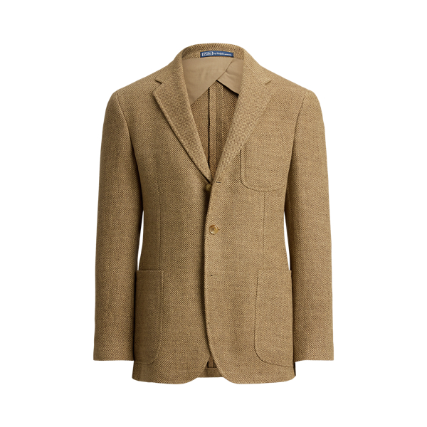 Tailored-Fit Polo-Sommerjacke aus Tweed