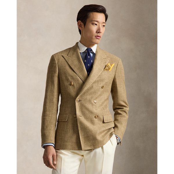 Tailored-Fit Polo-Sommerjacke aus Tweed