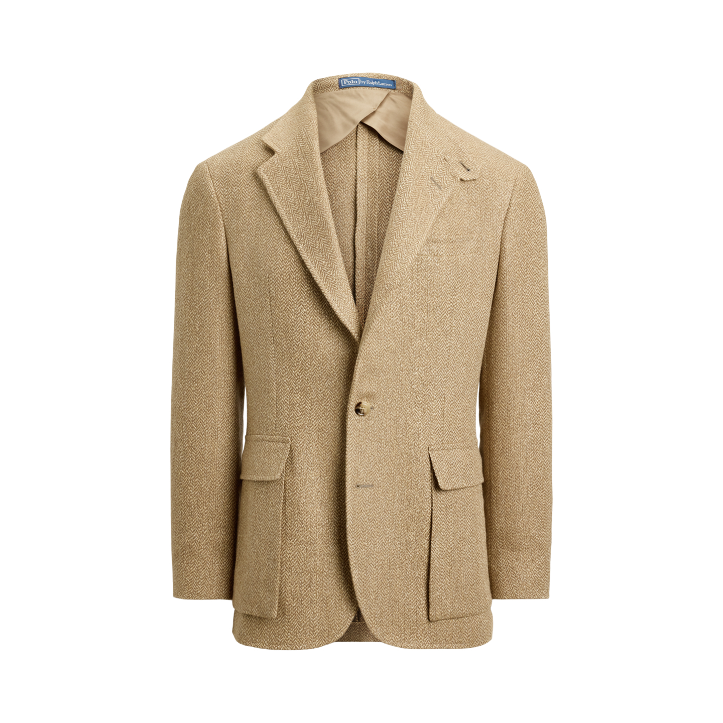 Мужская куртка Polo Ralph Lauren The RL67 Broken-Herringbone, цвет: Рыжевато-коричневый — фото 7