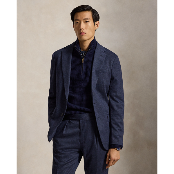 Polo ソフト モダン ニット ヘリンボーン ジャケット