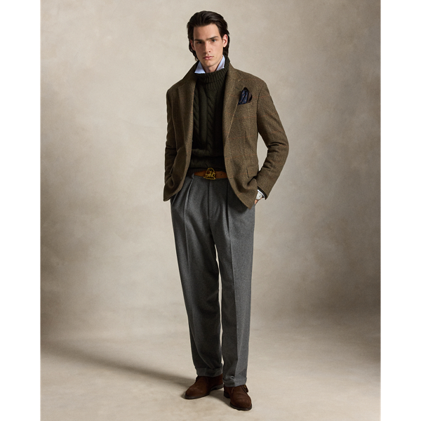 Heyworth Tick-Weave Tweed Suit Jacket