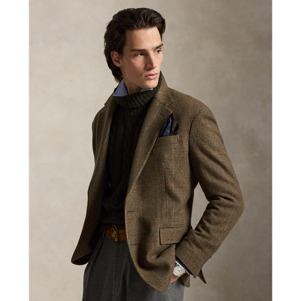 Heyworth Tick-Weave Tweed Suit Jacket