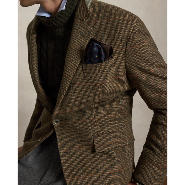 Heyworth Tick-Weave Tweed Suit Jacket