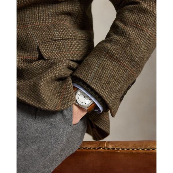Heyworth Tick-Weave Tweed Suit Jacket