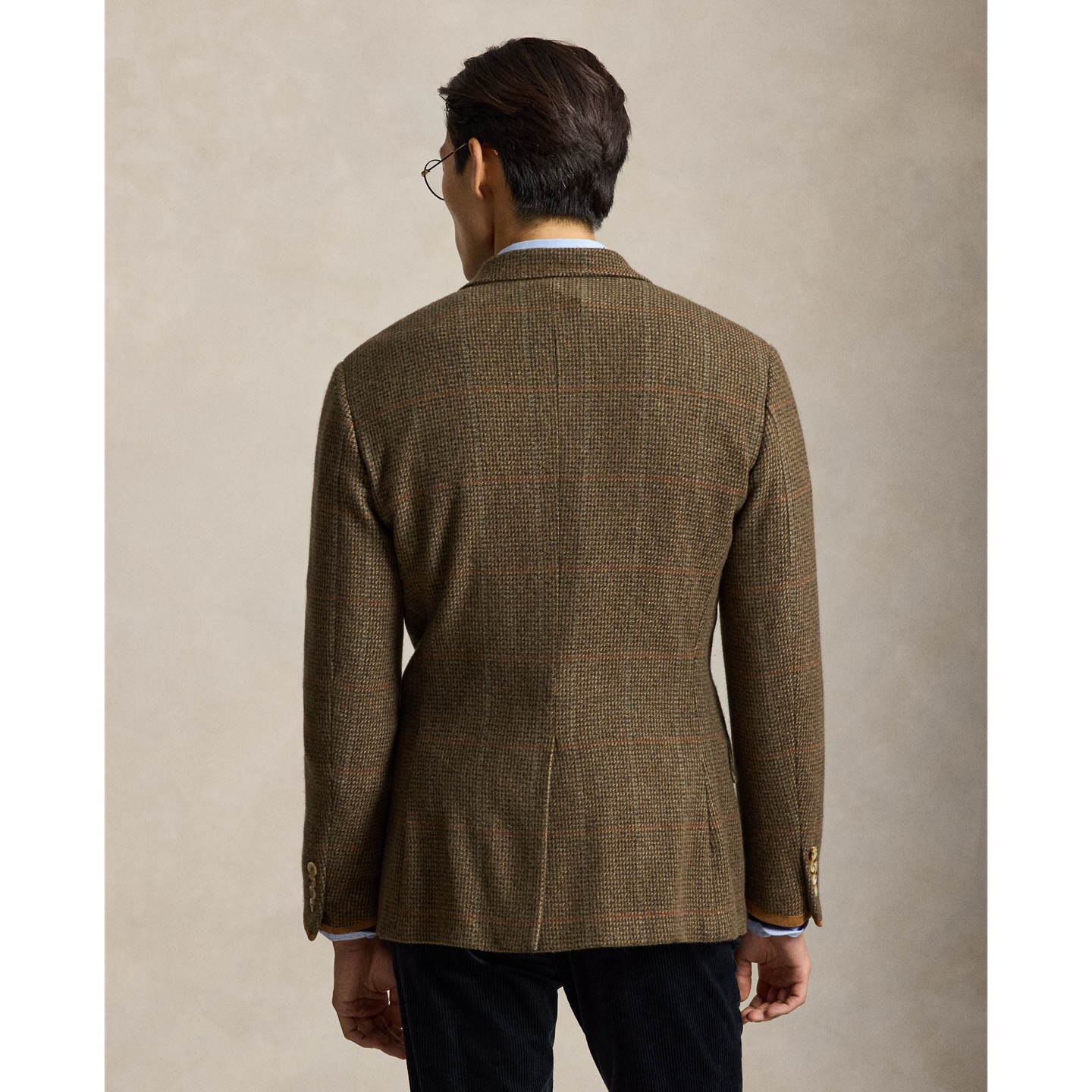 Мужской пиджак Polo Ralph Lauren Polo Tailored Fit Plaid Tweed Sport Coat, цвет: Шалфейный / Рыжевато-коричневый — фото 2
