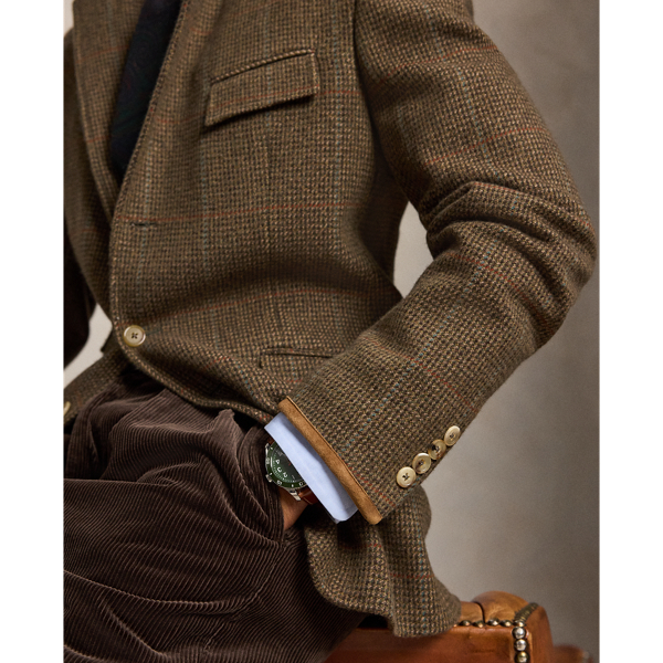 Polo Tailored Fit Plaid Tweed Sport Coat