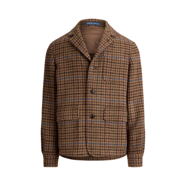 Tailored Fit Plaid Tweed Blazer Polo Ralph Lauren 1
