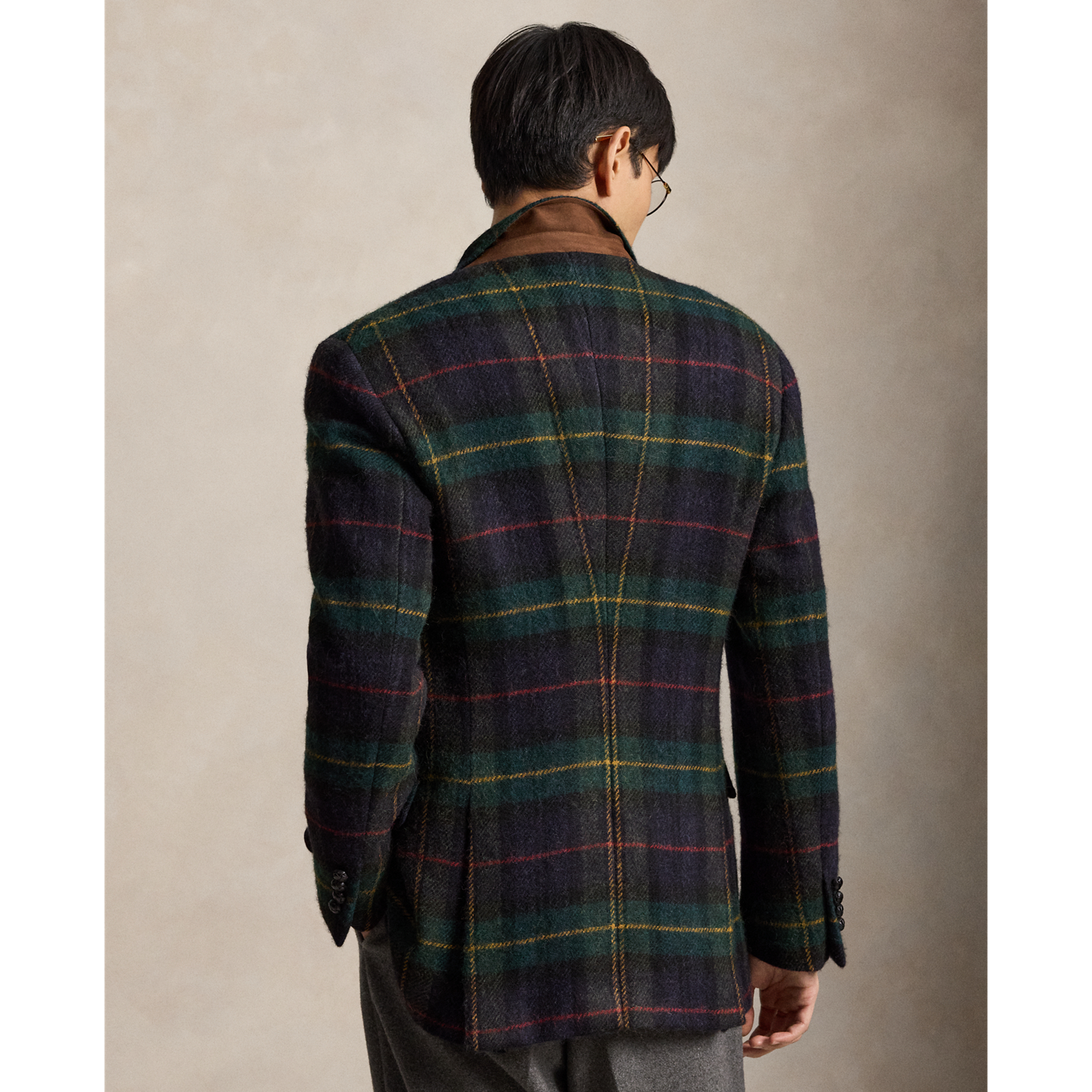 Мужской пиджак Polo Ralph Lauren Polo Tailored Fit Plaid Tweed Sport Coat, цвет: Состаренный — фото 2