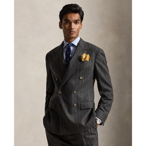 Polo tailored fit krijtstreep kostuum
