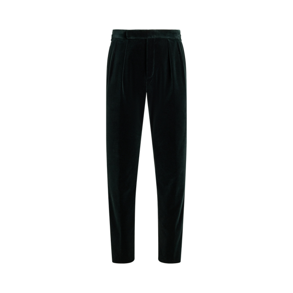 Pantaloni in velluto con pieghe
