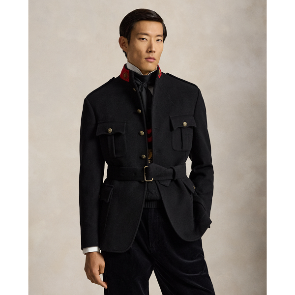 Tailored Fit Cavalry Wool Twill Jacket