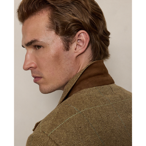 Veste Tailored Fit &agrave; motif parquet