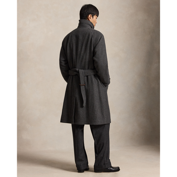 Cashmere-Wool Balmacaan Coat