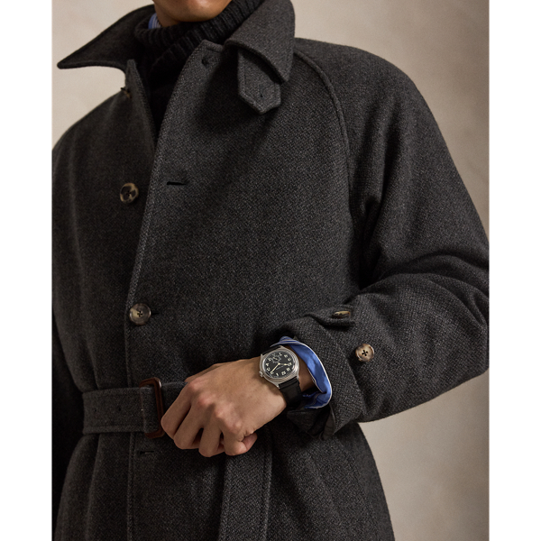 Cashmere-Wool Balmacaan Coat