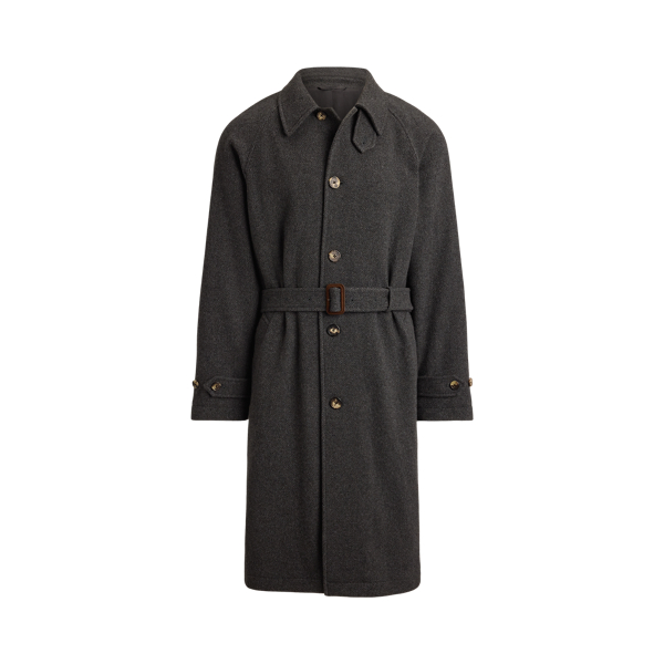 Cashmere-Wool Balmacaan Coat