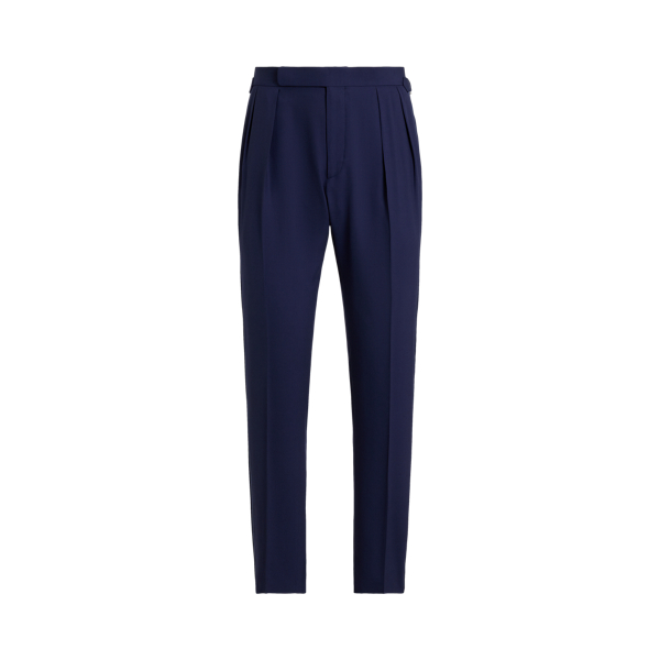 Pleated Barathea Tuxedo Trouser for Men | Ralph Lauren® CO