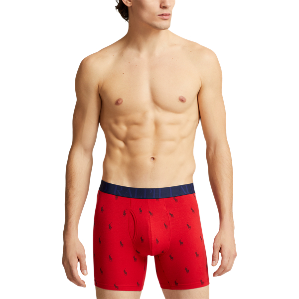 Multi Stretch Cotton Boxer Brief 3-Pack Polo Ralph Lauren 5