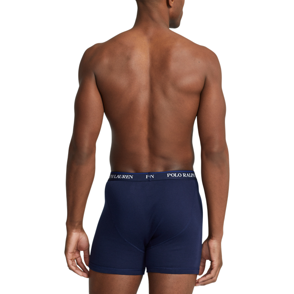 Blue Multi Cotton Wicking Boxer Brief 3-Pack Polo Ralph Lauren 4