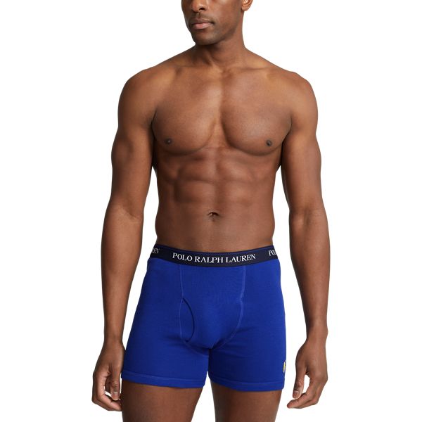 Blue Multi Cotton Wicking Boxer Brief 3-Pack Polo Ralph Lauren 6
