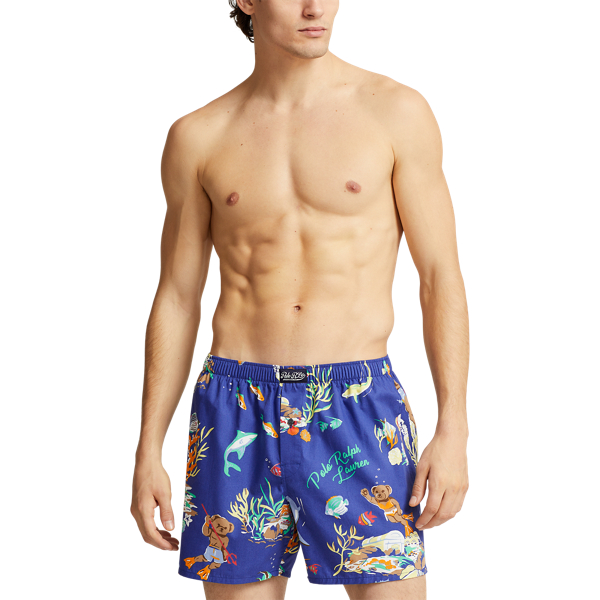 Multi Classic Woven Cotton Print Boxer Polo Ralph Lauren 2