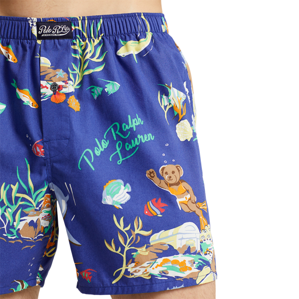 Multi Classic Woven Cotton Print Boxer Polo Ralph Lauren 4