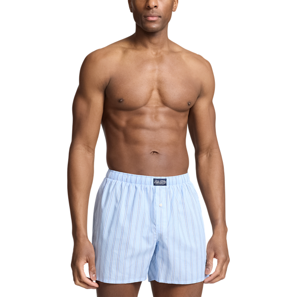 Blue Classic Woven Cotton Boxer Polo Ralph Lauren 2