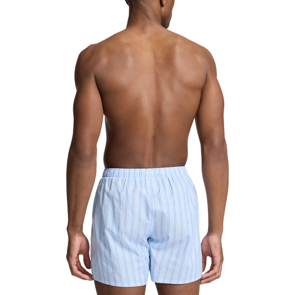 Blue Classic Woven Cotton Boxer Polo Ralph Lauren 3