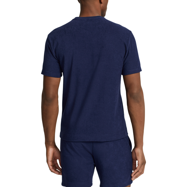 Cruise Navy Terry Cabana Sleep Shirt Polo Ralph Lauren 4