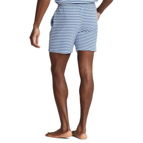 Delta Blue Stripe Striped Terry Cabana Sleep Short Polo Ralph Lauren 4