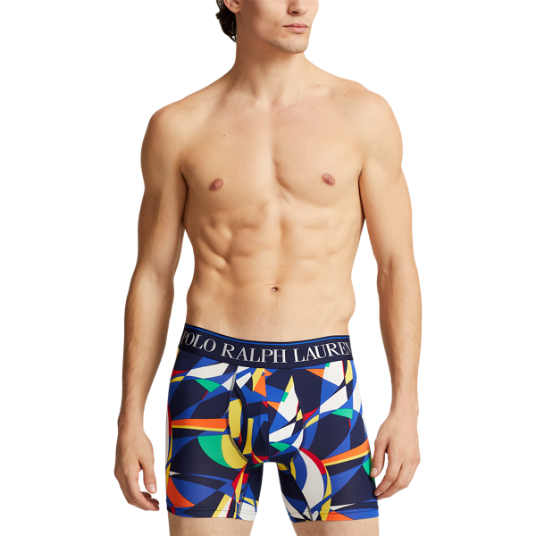 Yellow Multi 4D-Flex Microfiber Boxer Brief 3-Pack Polo Ralph Lauren 5