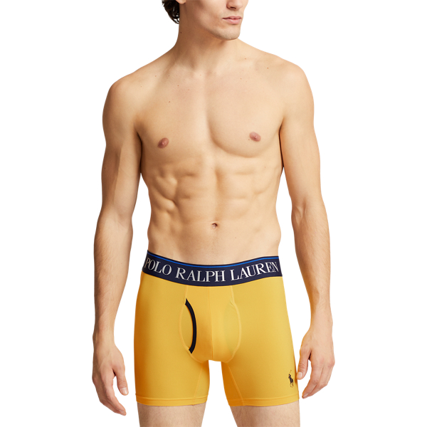 Yellow Multi 4D-Flex Microfiber Boxer Brief 3-Pack Polo Ralph Lauren 6
