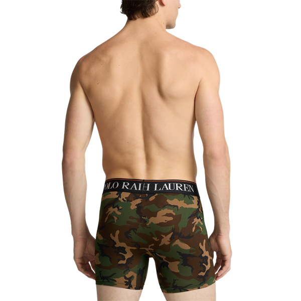Black Orange Surplus Camo 4D-Flex Microfiber Boxer Brief 3-Pack Polo Ralph Lauren 4